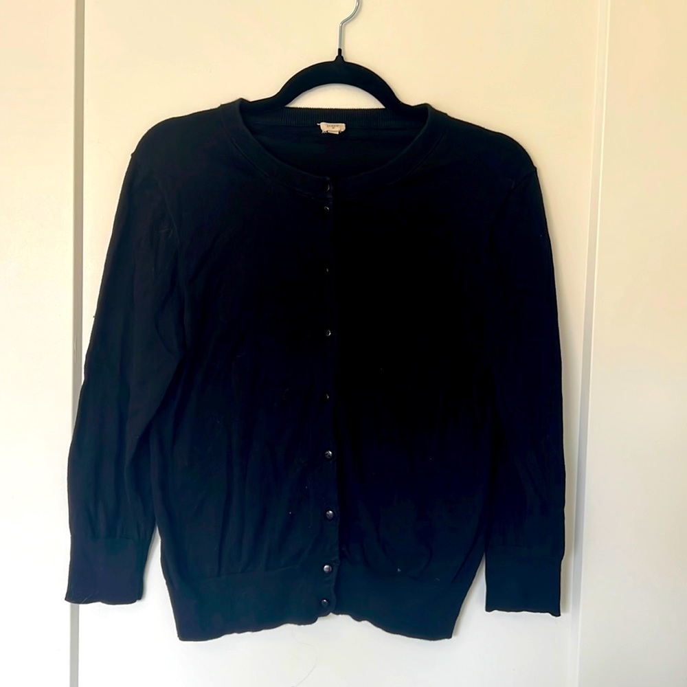 J Crew Factory Clare Cardigan - Black